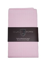 BLACK BROWN 1826 Men's Basic Light Pink Pre-folded Pocket Square