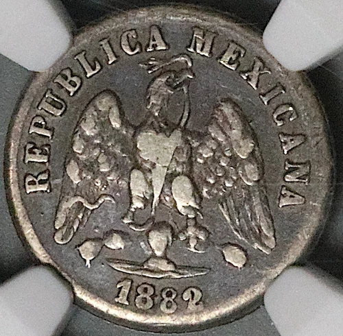 1882/1-Ho NGC VF 30 Mexico 10 Centavos Hermosillo 25k Coin POP 1/1 (23100602C)
