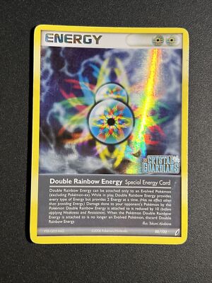 Pokemon rare holo ex crystal guardians eng 88/100 double rainbow energy
