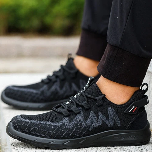 Scarpe Antinfortunistiche Uomo Traspiranti Leggere Con Tappo Acciaio Scarpe da Lavoro-Sneaker - Foto 11 di 18