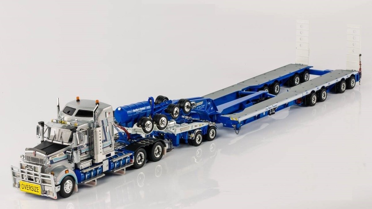 Kenworth T909 w/ Drake 4x8 Swingwing Trailer Lew Harris 1:50