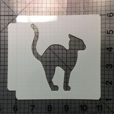 Halloween Cat Stencil 100