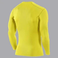 Mens Compression Armour Base Layer Top Long Sleeve Gym Thermal Sports Shirt