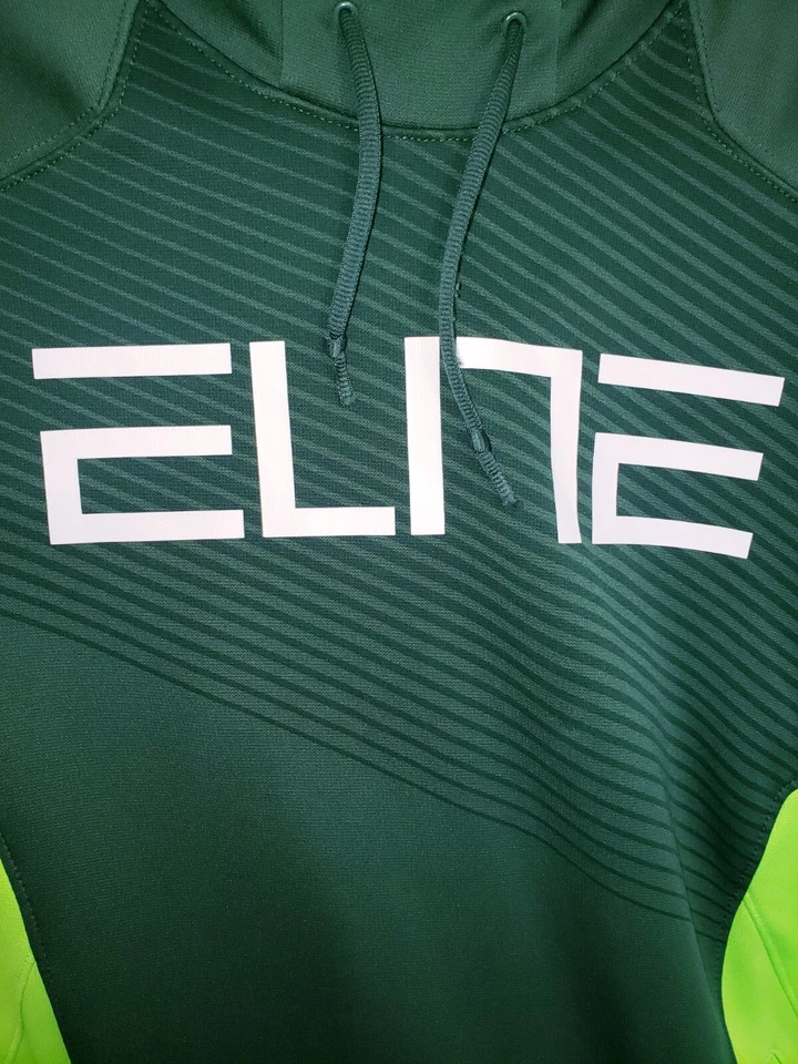Sudadera con capucha verde Nike Elite para hombre ropa deportiva activa talla grande L Foto 3 de 4