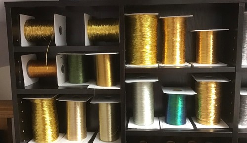Vintage Japanese Iridescent Goldwork Embroidery Thread, 10 metres 0.5 mm diam. - Picture 6 of 6
