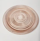 VTG Queen Mary Pink Plate 12" Depression Glass Anchor Hocking 1936-1949