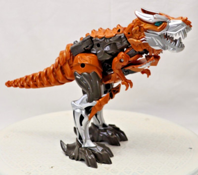 TRANSFORMERS Age of Extinction Grimlock Flip & Change 10'' Tall Dinobot T-Rex
