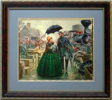 Julia By Mort Kustler Framed & Matted Civil War Art