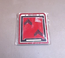 Pair Set of US Army Corporal E4 Black Subdued Metal Rank Insignia Chevron Pins