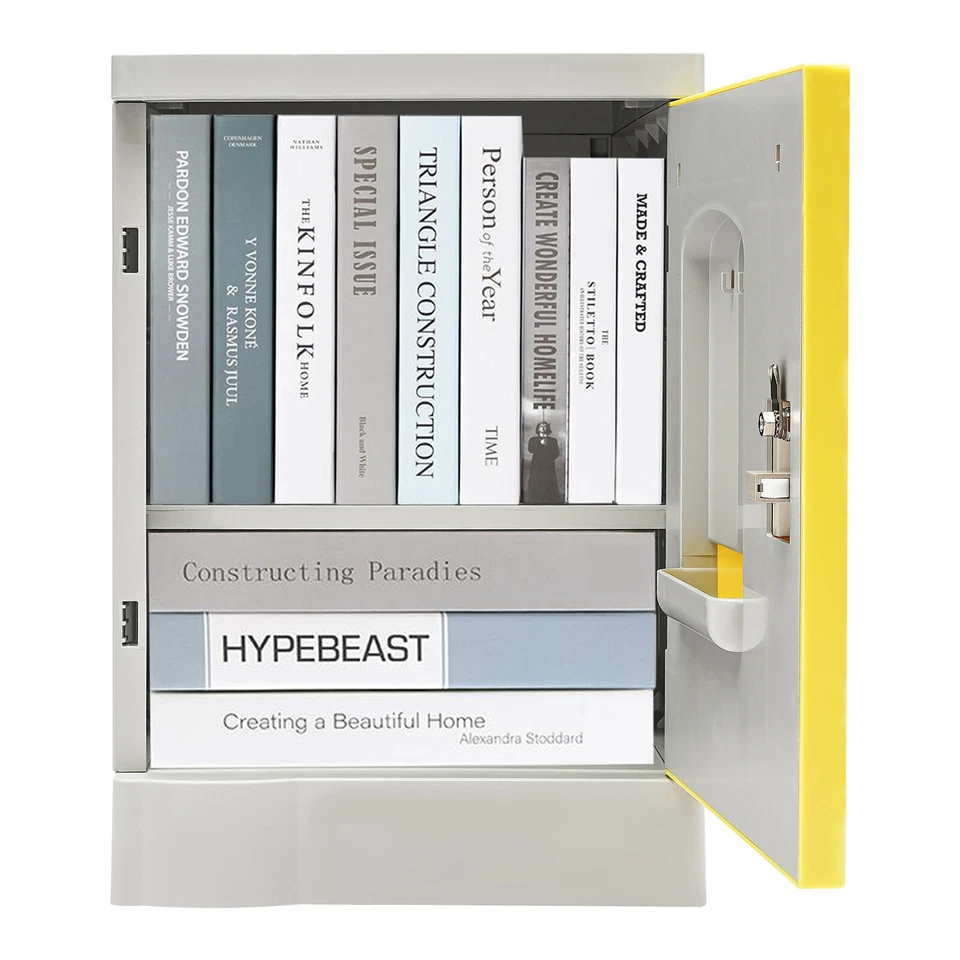 2-уровневый шкаф для хранения с запираемыми дверцами полками шкафчиком для дома офиса школы - Изображение 3 из 4