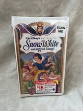Snow White and the Seven Dwarfs VHS Tape Walt Disney Masterpiece - New Sealed