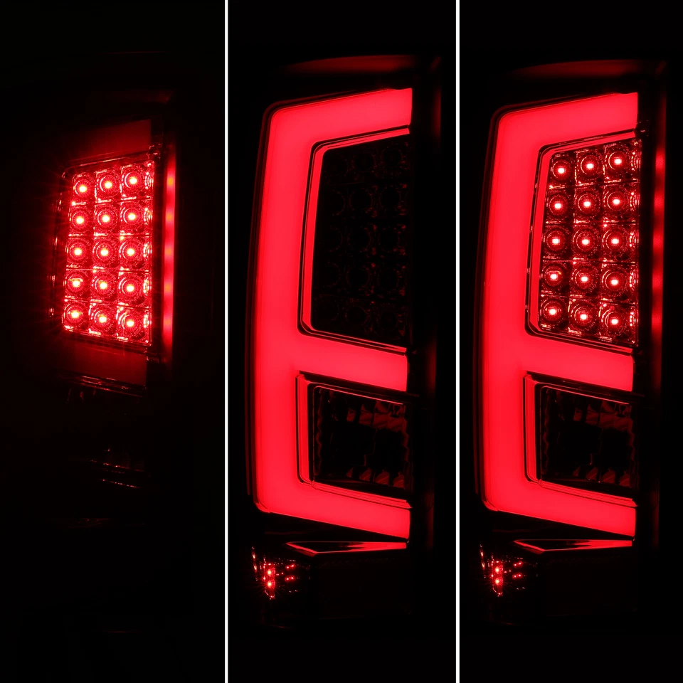 For GMC Sierra 1500 2500HD 3500HD 2014-2018 LED Tube Tail Lights Brake Lamps - Image 2 of 4