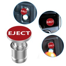 1x Red Sports "Eject" Push Button Design Car Cigarette Lighter Plug Accessories