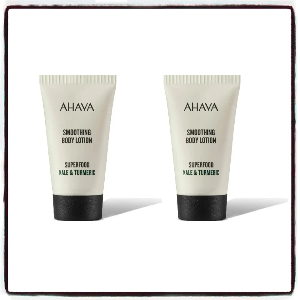 AHAVA Smoothing Kale and Turmeric Body Lotion 80ml (2x40ml) UNUSED FREE P&P - Image 1 of 1