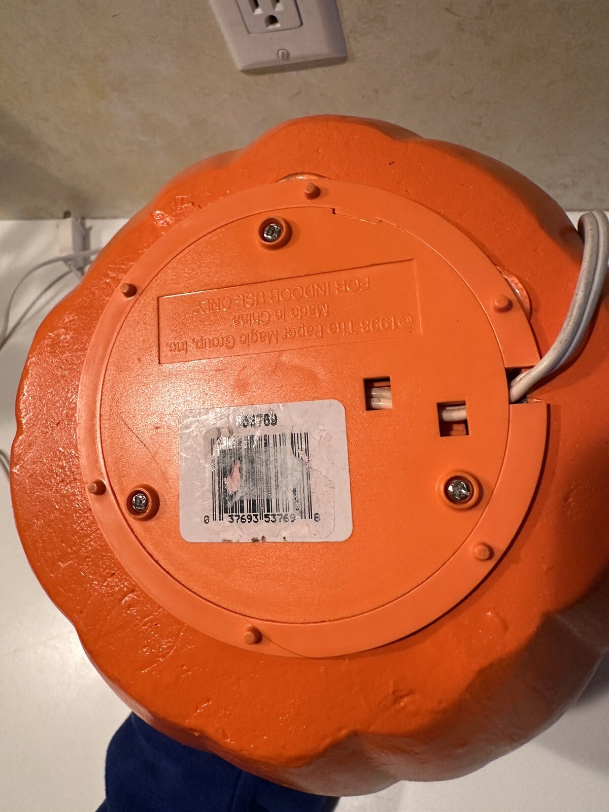 Vintage 1998 Disney Mickey Mouse The Paper Magic Group 2 Sided Pumpkin Works