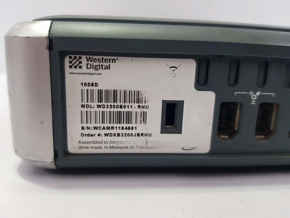 WESTERN DIGITAL WD3200B011-RNU EXTERNAL HARD DRIVE 1006D - Image 4 of 4