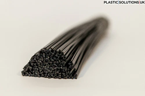 PP/PE  Plastic welding rods (5mm) black, pack of 20 pcs /triangular shape/