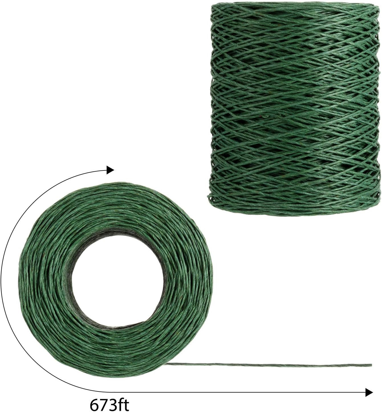 Syhood Deep Green Floral Vine Wire for Rustic Bouquet Wrapping