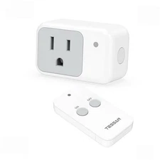 Remote Control Outlet,  Wireless Electrical Outlet Light 1 Remote + 1 Outlet