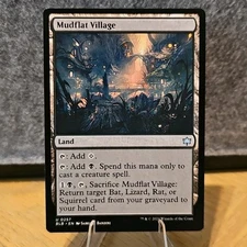 MTG Mudflat Village Bloomburrow Set Uncommon Land 257 NM Fresh Pull No Play