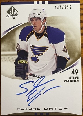 2007-08 SP Authentic Rookie RC Autograph Steve Wagner #244 # d 737/999