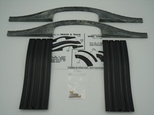 AURORA TJET 2-LANE COUNTRY BRIDGE SIDES W/9" BRIDGE TRACKS HRDWR VN-EXC CLEAN