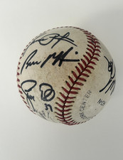 Colorado Rockies Signed Baseball with COA Vinny Castilla Multi-Signed