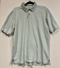 Tommy Bahama Marlin Embroidered Polo Shirt Mens Medium Light Green Pique