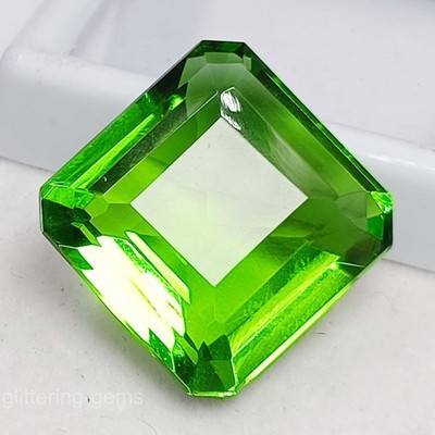 IGL CERTIFIED 41.90 Ct Natural Green Peridot Emerald Shape Loose Gemstone
