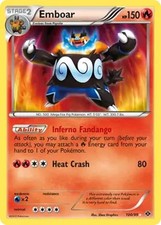 Emboar - 100/99 - Pokemon Next Destinies Black & White Ultra Secret Rare Card LP