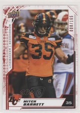 2020 Upper Deck CFL Red 8/165 Mitch Barnett #52 4z8