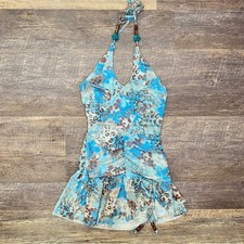 SHEIN blue animal print mini dress size XS B175