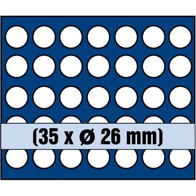 SAFE 6326 SP Tableau für 35 Münzen bis 26 mm Durchmesser Z.B. für 2  
