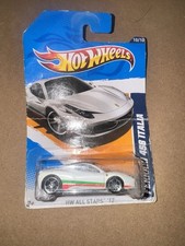 2012 Hot Wheels White Ferrari 458 Italia All Stars Series 10/10 - New - HTF B71 