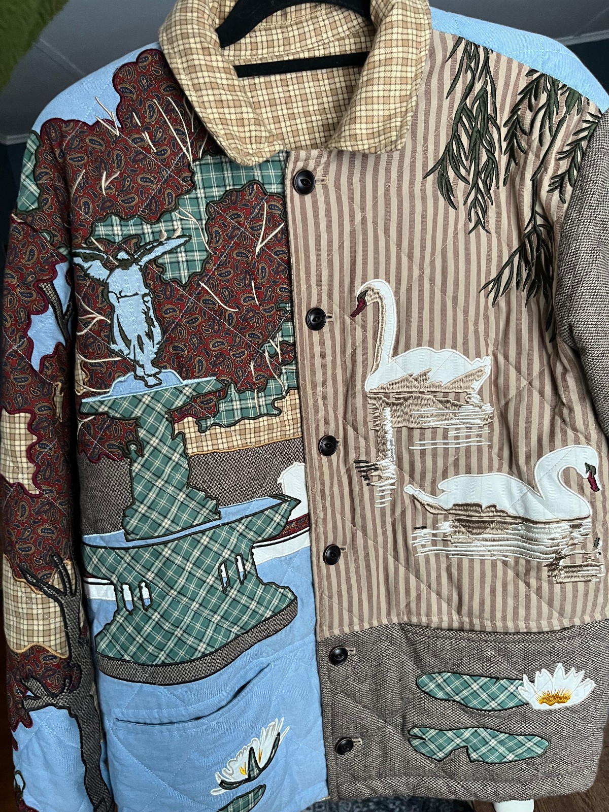 Aime Leon Dore Reversible Uptown Patchwork Jacket… - image 1