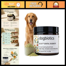 Dental Powder for Dogs - Human-Grade Oral Postbiotic, Plaque Tartar Control, G