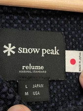 Snow Peak Relume Navy L Vintage-Style Casual Top Camping-Friendly
