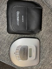 Sony Discman ESP D-465 Portable CD Player, Digital Mega Bass, Silver, working