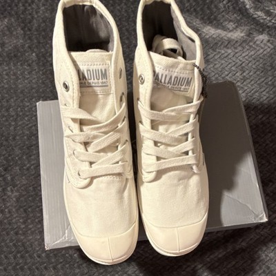Palladium Pampa Hi Women's Canvas Boots Star White Lace Up US 9.5 UK 7.5 EU 41.5