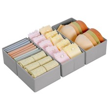 Kleiderschrank Organizer 4er Set Stoffboxen für Unterwäsche, Socken, BHs