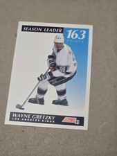 1991-92 Score Canadian Season Leader #296 Wayne Gretzky Los Angeles Kings