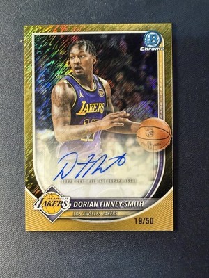 2025 Bowman Basketball Dorian Finney-Smith Gold Shimmer Auto /50