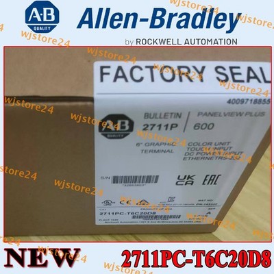 2711PC-T6C20D8 Original AB PanelView Plus 6 600 Ethernet RS232 Free Shipping&Tax