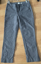 A New Day Women s Gray Solid Dress Pants Flat Front Stretch Zip Closure