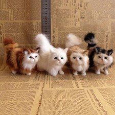 Realistic Plush Kitten Soft Toy Stuffed Cat Model for Kids Gift