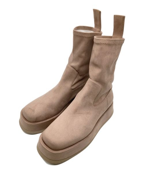 Pink Suede CIA RHW Ankle Boots