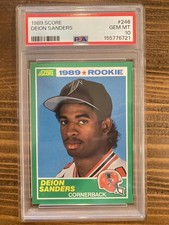 1989 Score - 1989 Rookie Deion Sanders #246 (RC) - PSA 10!!! - NFL DB GOAT!