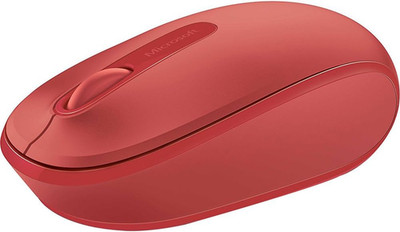 Microsoft Wireless Mobile Mouse 1850 - Flame Red. Comfortable Right/Left Hand Us