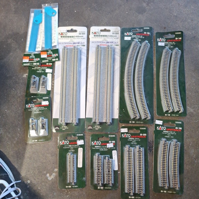 KATO N scale track collection 
