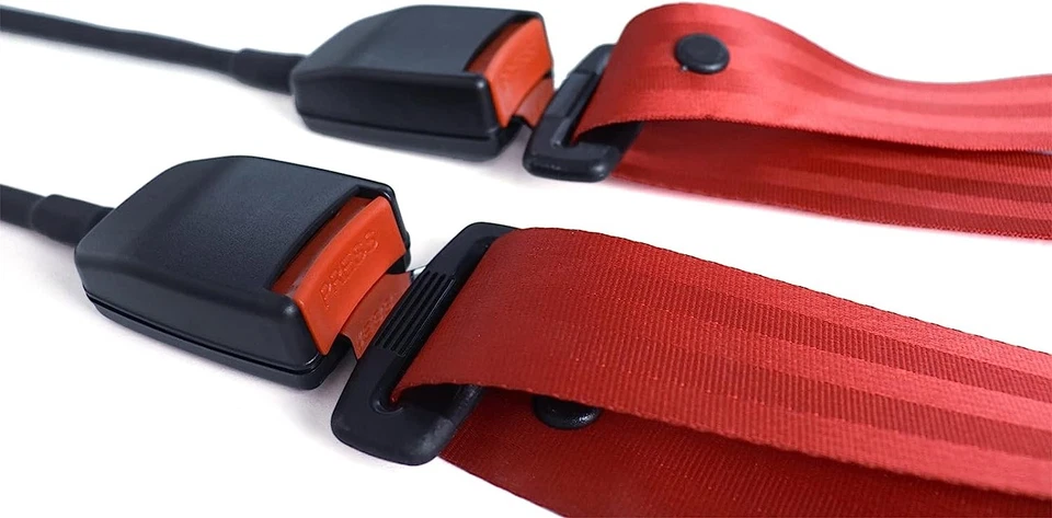 2 Set 3-point Adjustable Retractable Shoulder Seat Belt Straps For Dodge Dakota - Image 4 of 4